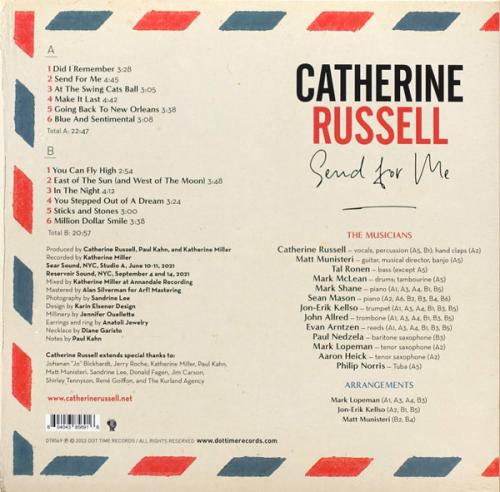 Виниловая пластинка Catherine Russell - Send For Me (Black Vinyl LP)