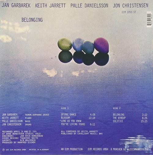 Виниловая пластинка Keith Jarrett BELONGING