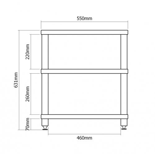 Hi-Fi стойка VOXmodule CASA 01/3 (орех)