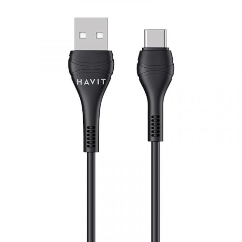 USB кабель HAVIT CB6161 USB-C - USB-A BK 1m