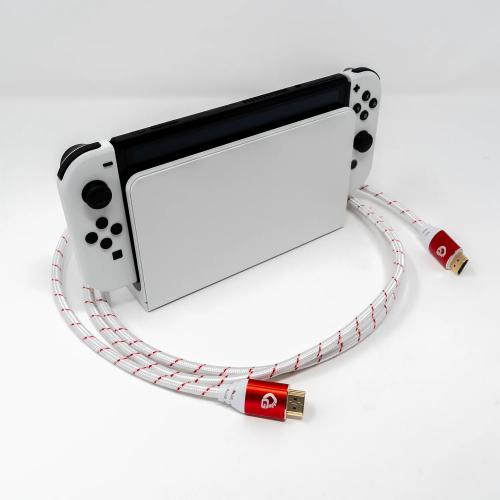HDMI кабель Oehlbach EXCELLENCE Gaming UHD Ultra High-Speed HDMI 2.1b cable 3.0 m Red / White