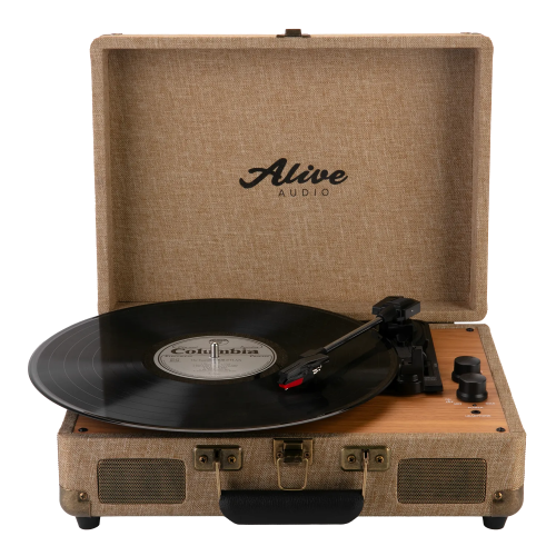 Проигрыватель винила Alive Audio GLAM The Canvas Edition Mocca с Bluetooth