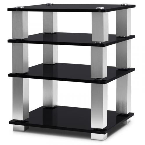 Стойка под Hi-Fi NorStone Square HiFi black glass/silver