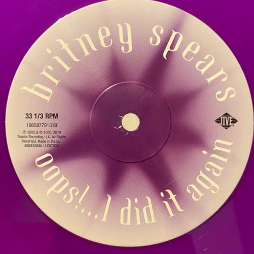 Виниловая пластинка SPEARS BRITNEY - Oops!... I Did It Again (Purple LP)