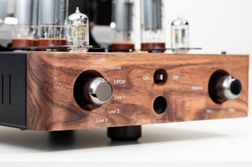 Интегральный ламповый усилитель Unison Research Triode 25 USB/DAC Black Edition Walnut