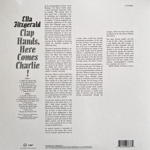 Виниловая пластинка Ella Fitzgerald - Clap Hands, Here Comes Charlie! (Acoustic Sounds) (Black Vinyl LP)