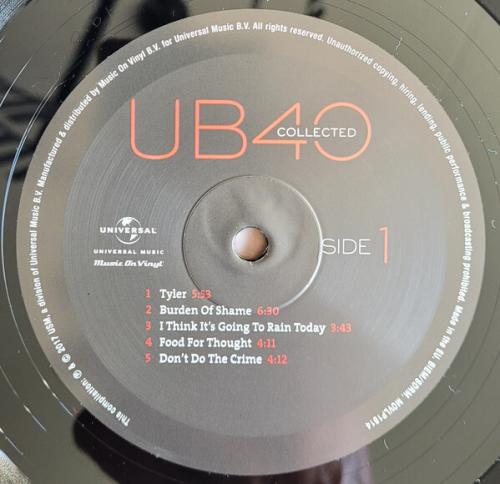 Виниловая пластинка UB40 - Collected (Black Vinyl 2LP)
