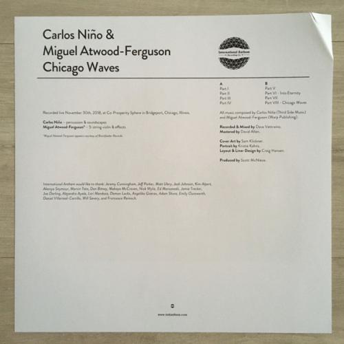 Виниловая пластинка Carlos Nino; Atwood-Ferguson, Miguel - Chicago Waves (Black Vinyl LP)