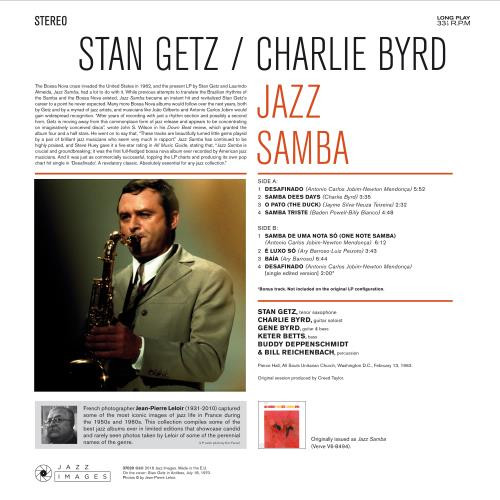 Виниловая пластинка Stan Getz; Byrd, Charlie - Jazz Samba (Black Vinyl LP)