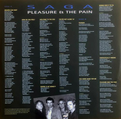 Виниловая пластинка Saga - Pleasure And The Pain (Black Vinyl LP)