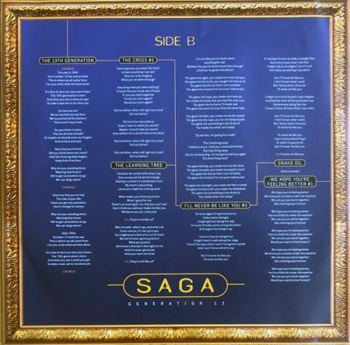 Виниловая пластинка Saga - Generation 13 (180 Gram Black Vinyl 2LP)
