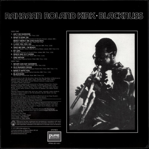 Виниловая пластинка Roland Kirk - Blacknuss (Analogue) (Limited Edition, Black Vinyl LP)