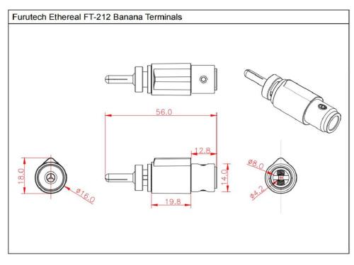 Разъем Furutech FT-212 (R) 4 шт