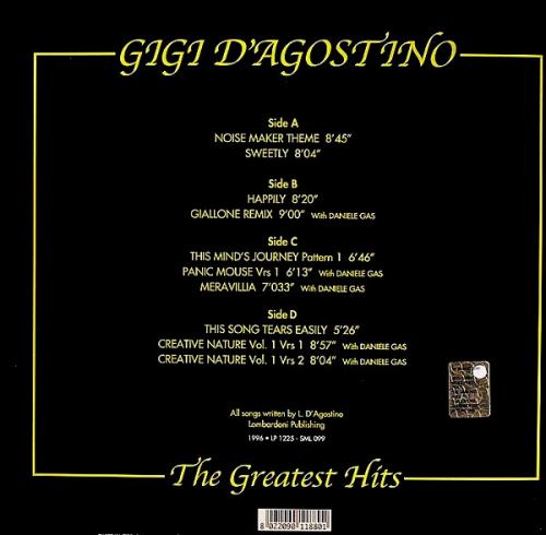 Виниловая пластинка D'Agostino, Gigi - Greatest Hits (Black Vinyl 2LP)