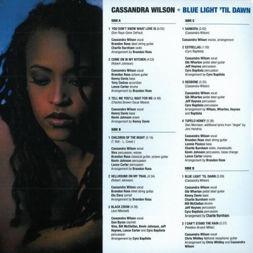 Виниловая пластинка Cassandra Wilson - Blue Light 'Til Dawn (Analogue) (Black Vinyl 2LP)