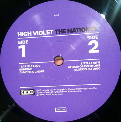 Виниловая пластинка The National - High Violet (Black Vinyl 2LP)