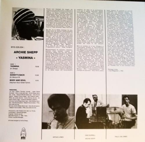 Виниловая пластинка Archie Shepp - Yasmina, A Black Woman (Coloured Vinyl LP)