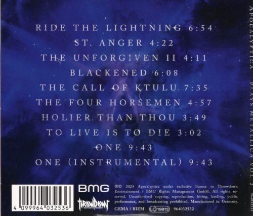 CD диск Apocalyptica - Plays Metallica Vol.2 (Digisleeve)