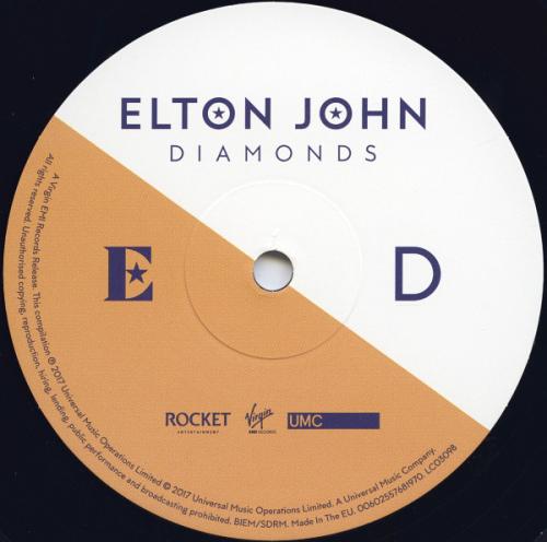 Виниловая пластинка Elton John, Diamonds (2LP)