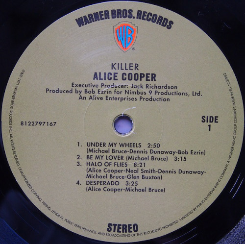 Виниловая пластинка Alice Cooper KILLER