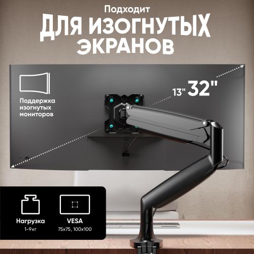 Кронштейн для монитора Onkron G100B black