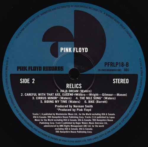 Виниловая пластинка PLG Pink Floyd Relics (180 Gram)