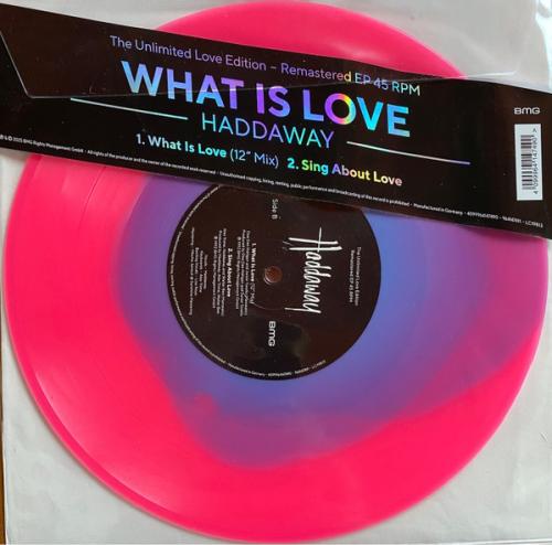 Виниловая пластинка Haddaway - What Is Love (EP) (V10) (Fluorescent Blue-in-Pink Vinyl LP)