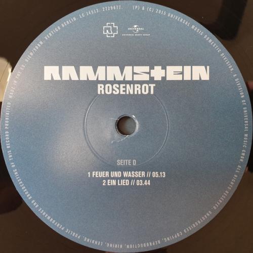 Виниловая пластинка Rammstein, Rosenrot
