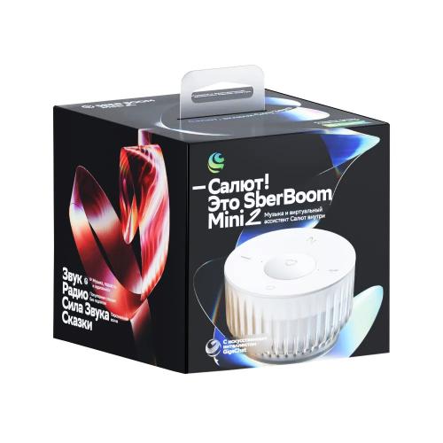 Умная колонка Sber Boom Mini 2 SBDV-00250G Неоновый серый