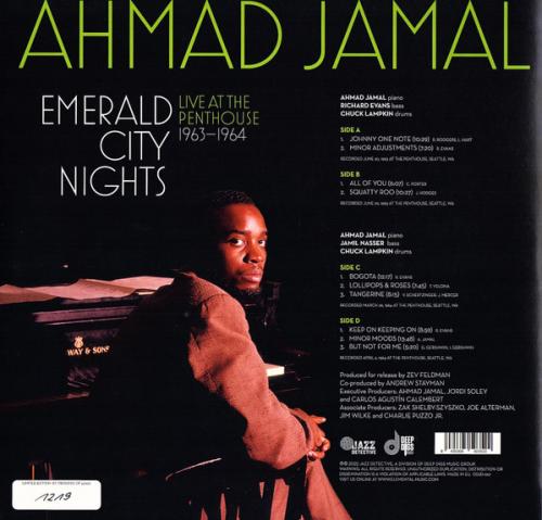 Виниловая пластинка Ahmad Jamal - Emerald City Nights: Live At The Penthouse 1963 - 1964 (Black Vinyl 2LP)
