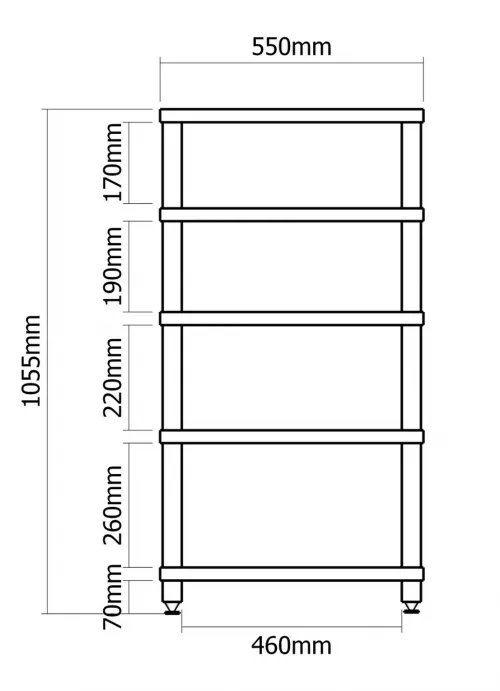 Hi-Fi стойка VOXmodule CASA 01/5 (орех)