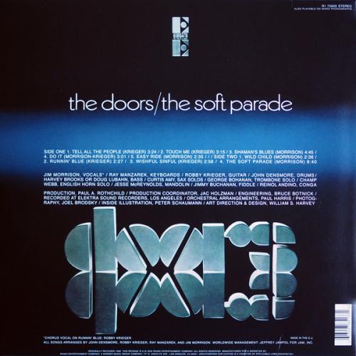 Виниловая пластинка WM THE DOORS, THE SOFT PARADE (50TH ANNIVERSARY) (180 Gram Black Vinyl)
