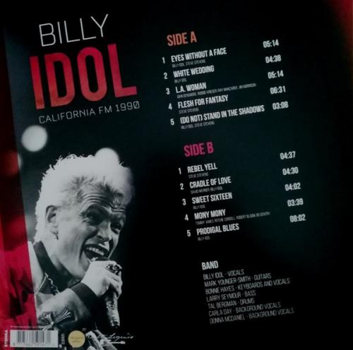 Виниловая пластинка Billy Idol - California Fm 1990 (Black Vinyl LP)