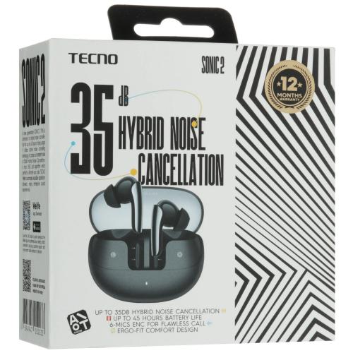 Наушники TECNO SC02 Sonic 2 Black