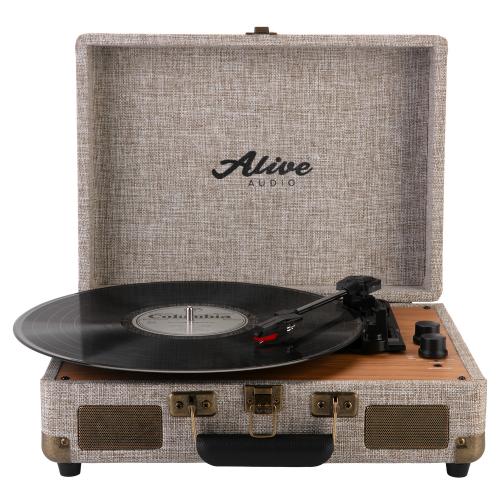 Проигрыватель винила Alive Audio GLAM The Canvas Edition Shadow с Bluetooth