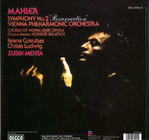 Виниловая пластинка Zubin Mehta - Mahler: Symphony No.2 (Black Vinyl 2LP)