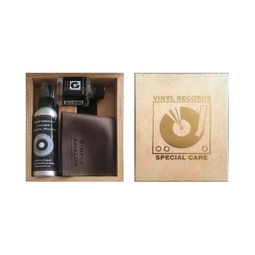 Набор для ухода Vinyl Record Cleaning Boxset Delux Wood Edition (SAVC008)