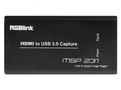 Устройство захвата и преобразования сигнала HDMI в USB 3.0 (4k@60) RGBLink MSP 231