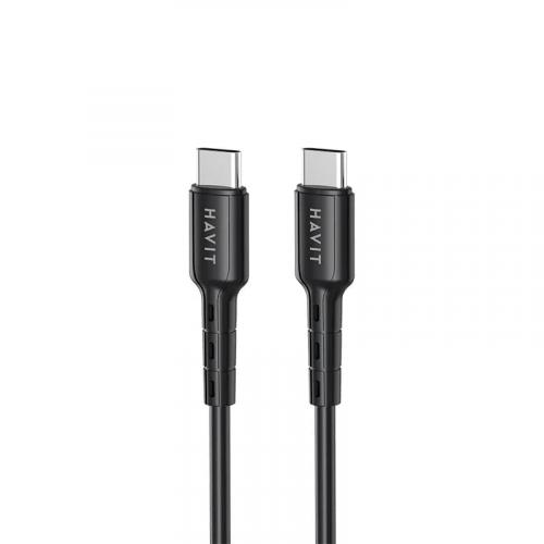 USB кабель HAVIT CB6235 USB-C - USB-C BK 1m