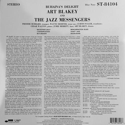 Виниловая пластинка Art Blakey, Buhaina's Delight