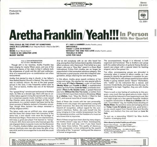 Виниловая пластинка Aretha Franklin - Yeah!! (Analogue) (Black Vinyl LP)