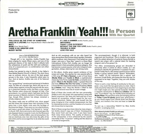 Виниловая пластинка Aretha Franklin - Yeah!! (Analogue) (Black Vinyl LP)