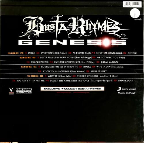 Виниловая пластинка Busta Rhymes - The Genesis (Black Vinyl 2LP)