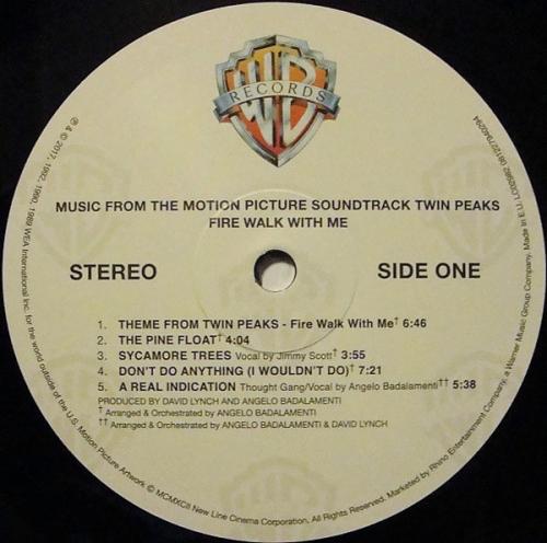Виниловая пластинка Angelo Badalamenti TWIN PEAKS - FIRE WALK WITH ME (OST)