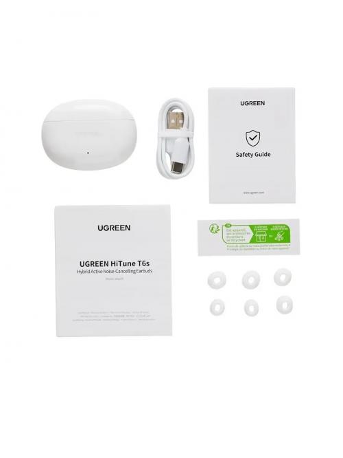 Наушники UGREEN WS205 (45585) HiTune T6s White
