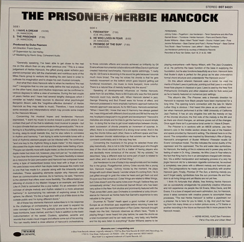 Виниловая пластинка Herbie Hancock - The Prisoner
