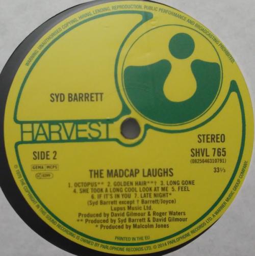 Виниловая пластинка PLG Syd Barrett The Madcap Laughs (Gatefold)