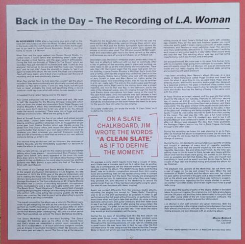 Виниловая пластинка DOORS THE - LA WOMAN SESSIONS - RSD 2022 RELEASE (4LP)