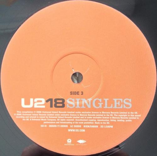 Виниловая пластинка U2, U218 Singles