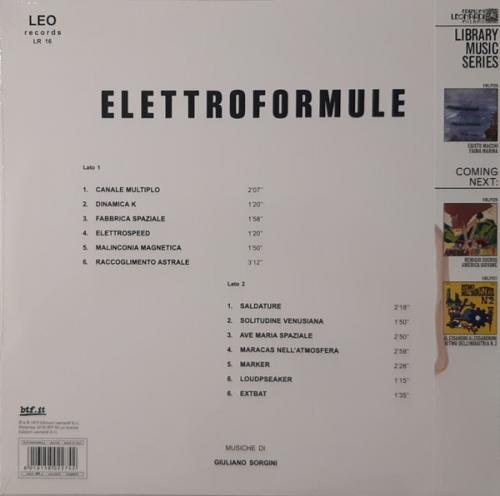 Виниловая пластинка Giuliano Sorgini - Elettroformule (Black Vinyl LP)